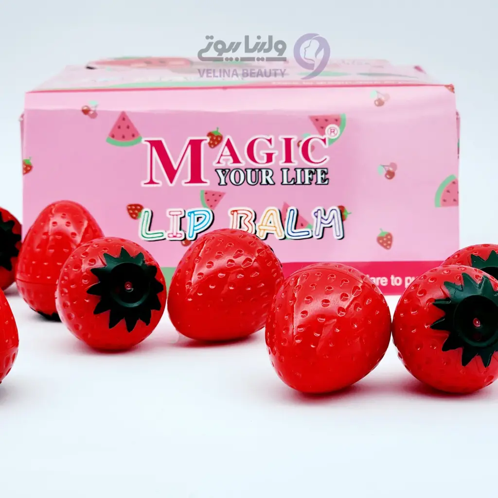 بالم لب توت فرنگی مجیک 12گرم بالم لب توت فرنگی مجیک 12گرم - MAGIC