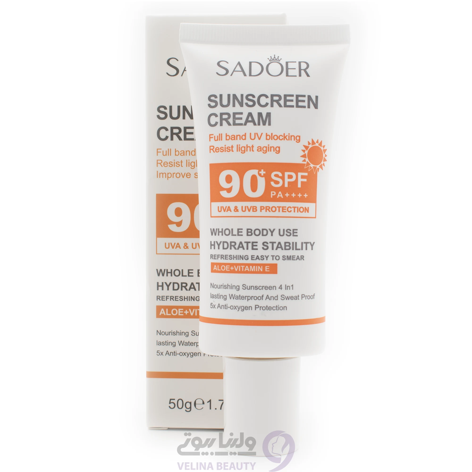 ضدآفتاب SPF90 ضدپیری سادور 50گرم