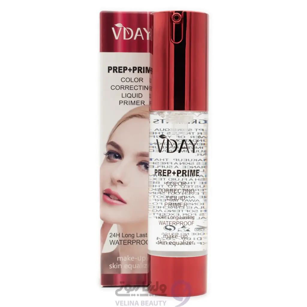 پرایمر ضدآب و 24 ساعته ویدی مدل Prep + Prime 1 <strong>پرایمر ضدآب و 24 ساعته ویدی، بهترین زیرساز برای یک میکاپ حرفهای و ماندگار است. پوست را صاف، رنگ آن را یکدست و آرایش شما را در تمام طول روز بینقص نگه میدارد.</strong> vday waterproof 24h primer2 پرایمر ضدآب و 24 ساعته ویدی مدل Prep + Prime